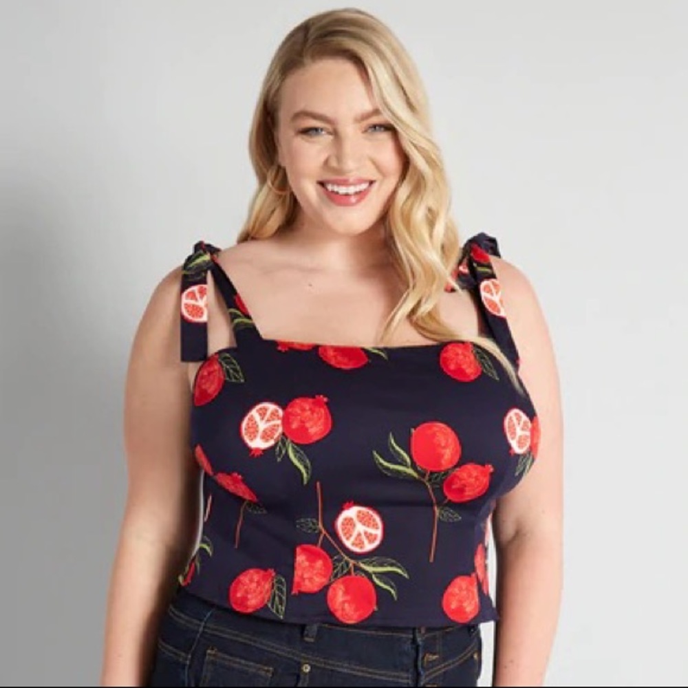 Pomegranate crop top - Collectif